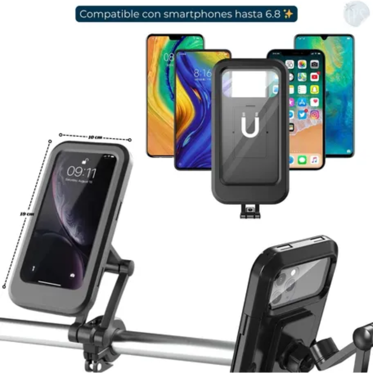 Miniatura 3 de Soporte Celular Para Moto Impermeable